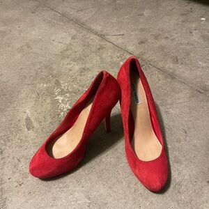 Steve Madden Vibrant Red Heels